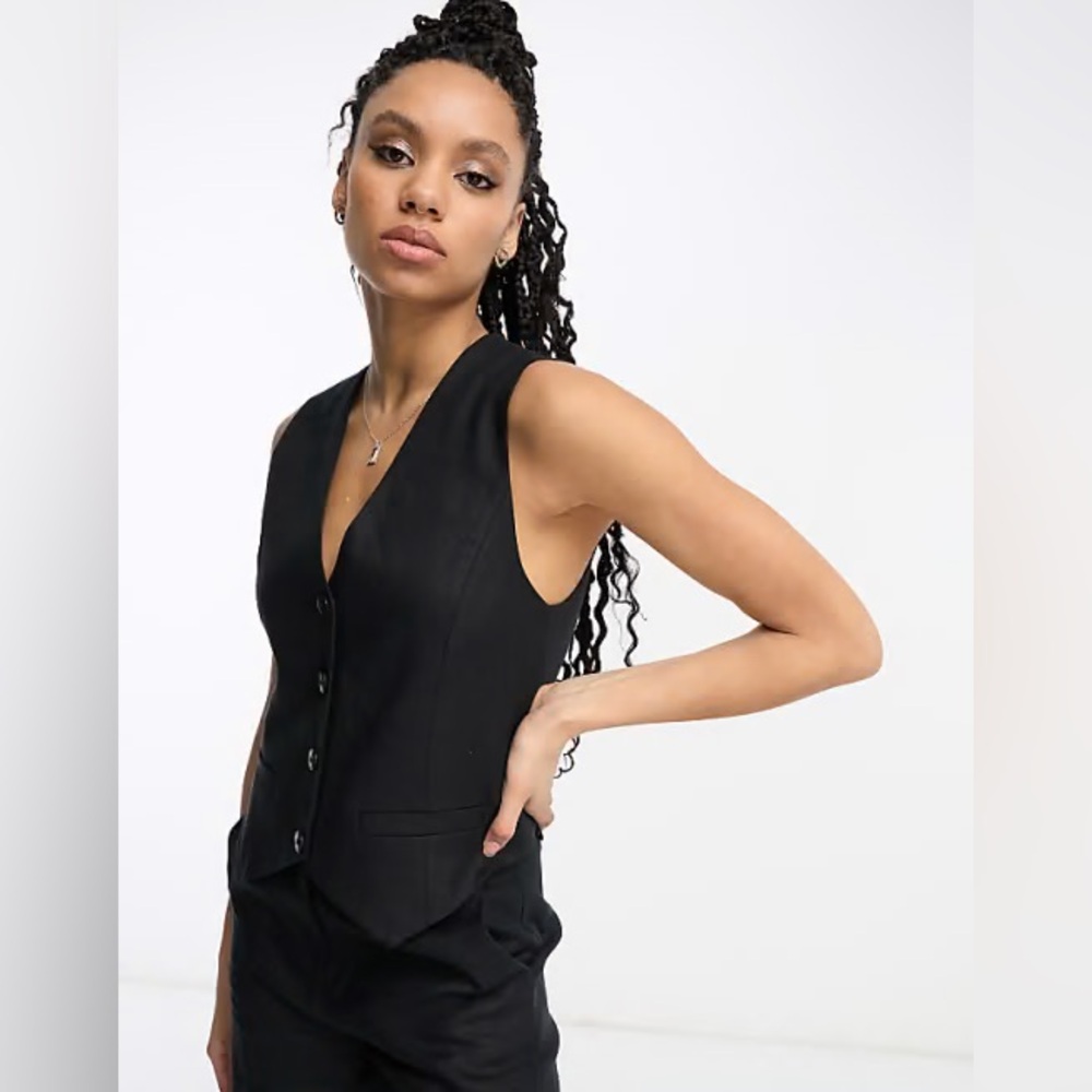 & Other Stories Linen Suit Vest